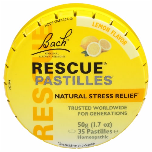 Bach® Rescue® Lemon Lozenges Perspective: front