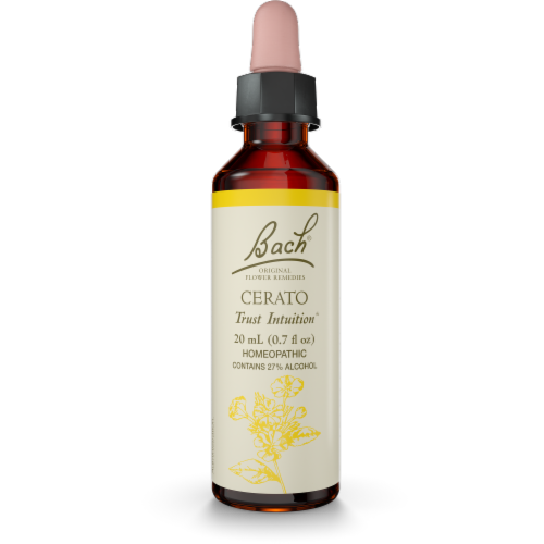Bach Original Flower Remedies Dropper Bottle Cerato Flower Essence Perspective: front