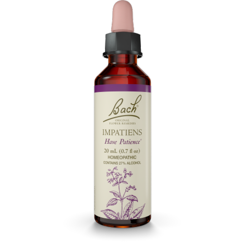 Bach Impatiens Flower Remedies Perspective: front
