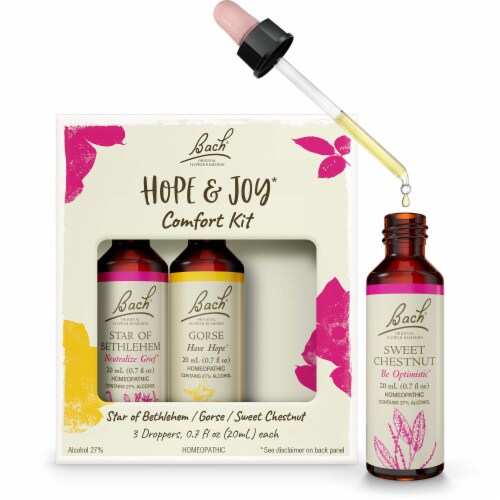 Bach Original Flower Remedies Hope and Joy Flower Essence Kit Perspective: front