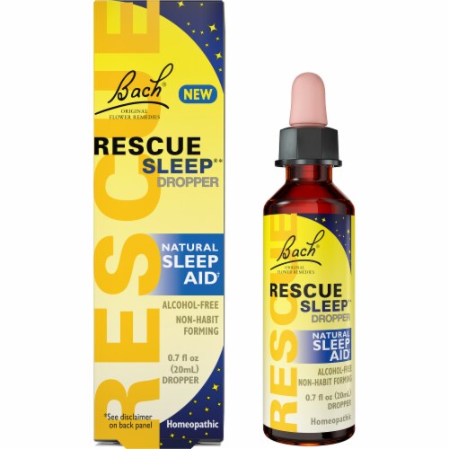 Bach Rescue Natural Sleep Dropper Perspective: front