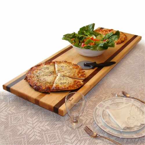 TableBoard TBL1 Tableboard - Hard Maple Large With Walnut Accent Perspective: front