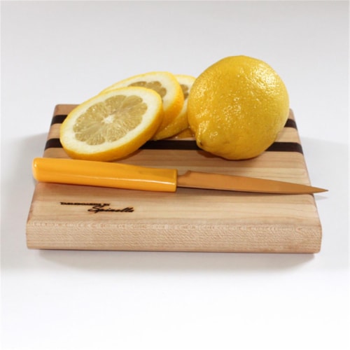 TableBoard Cutting Board Small With Walnut Accent Perspective: front