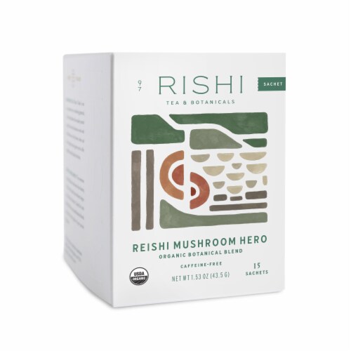 Rishi Tea Organic Reishi Mushroom Hero Tea Perspective: front