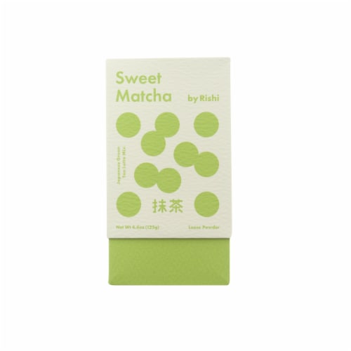 Rishi Tea Sweet Matcha Japanese Green Tea Latte Mix Loose Powder Perspective: front