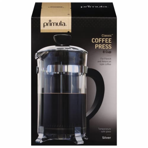 Primula Classic 8-Cup Chrome Coffee Press Perspective: front