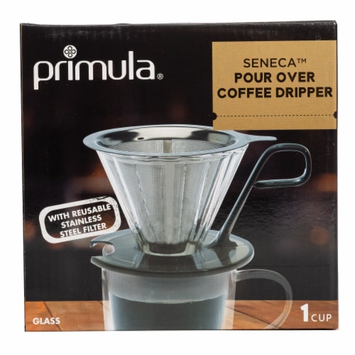 Primula Pour-Over Coffee Maker - Silver Perspective: front