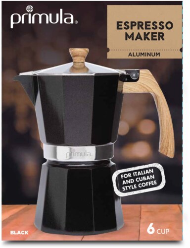 COFFEE POT IT BLACK WOOD 6 CUPS