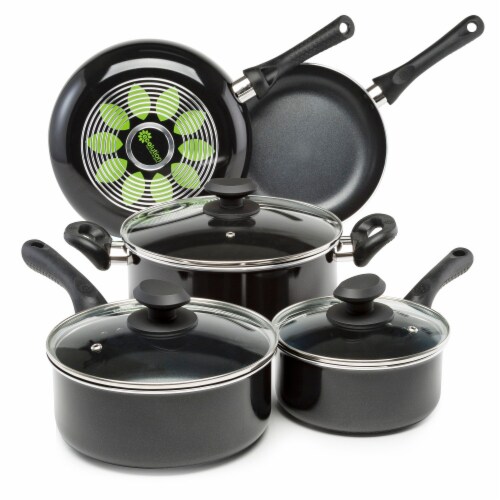 Ecolution Artistry Cookware Set - Black Perspective: front
