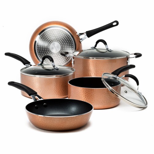 Ecolution Impressions Cookware Set - Hammered Copper, 10 pc - Fry's Food  Stores