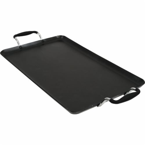 Ecolution Artistry Non-Stick Double Burner Griddle - Black Perspective: front