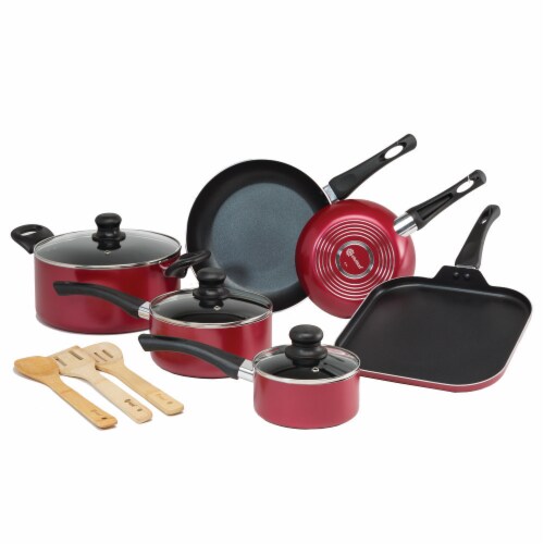 Ecolution Easy Clean Cookware Set - Red, 12 pc - City Market