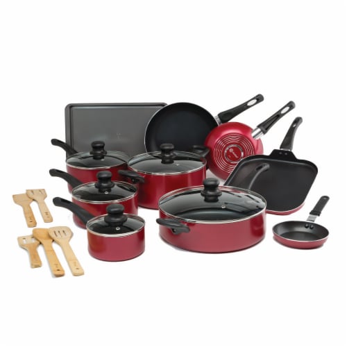 Ecolution Easy Clean Cookware Set - Red Perspective: front