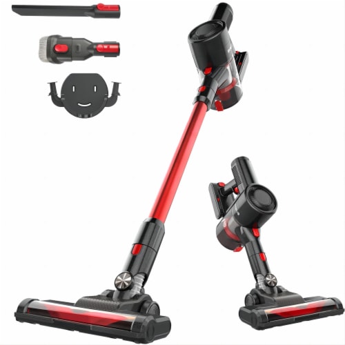 SUGIFT Cordless Stick Vacuum Cleaner Rechargeable,12KPa Cyclone Vacuum with HEPA Filter Perspective: front