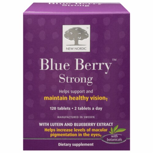 New Nordic Blue Berry Strong Herbal Supplements Perspective: front