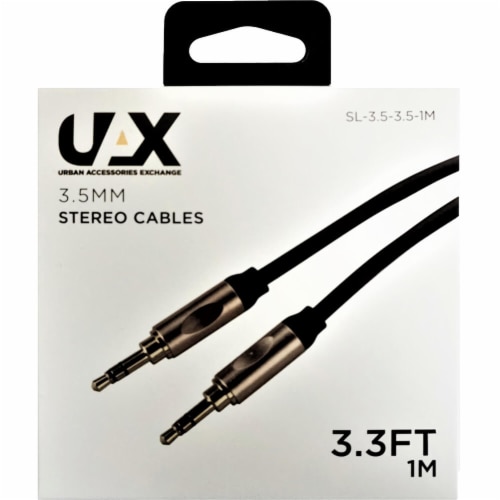 UAX SL35351M 3ft. 3.5mm Stereo Audio Cable Perspective: front