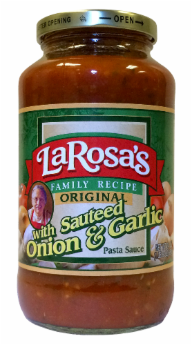 Larosa's Pasta Sauce Sauteed Onions & Garlic Sauce Perspective: front