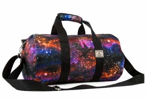 Everest Pattern Round Duffel - Galaxy Perspective: front