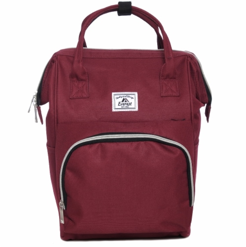 Everest Mini Backpack Handbag - Burgundy Perspective: front