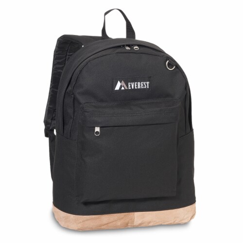 Everest Suede Bottom Backpack - Black Perspective: front