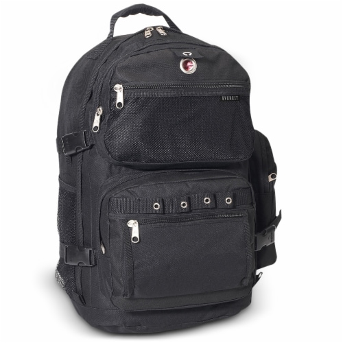 Everest Deluxe Backpack - Black Perspective: front