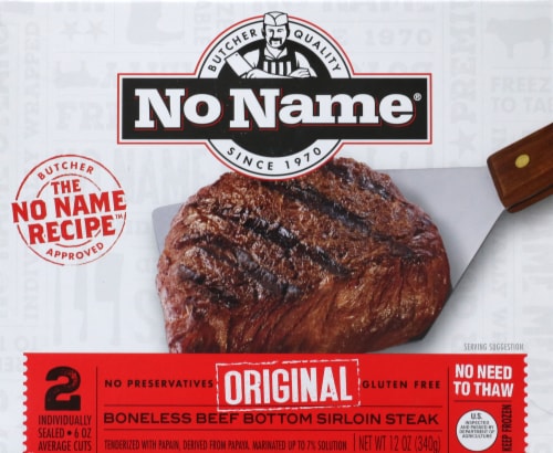 No Name® Original Boneless Beef Bottom Sirloin Steaks Perspective: front