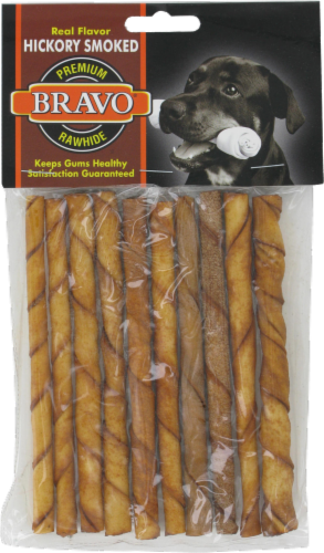 Bravo Hickory Smoked Rawhide Sticks Perspective: front