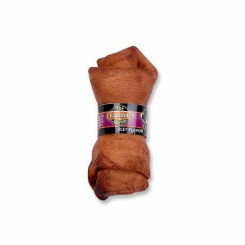 The Rawhide Express Beef Flavor Knotted Bone 4 in Perspective: front