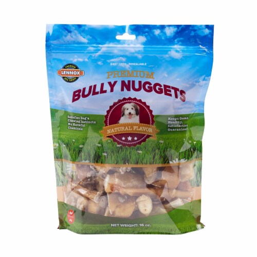 Lennox Premium Bully Nuggets Dog Treats Perspective: front
