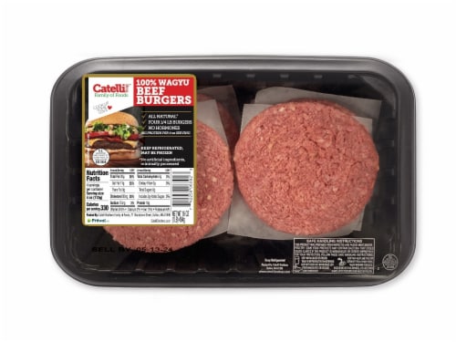 Catelli 100% Wagyu Beef Burgers Perspective: front