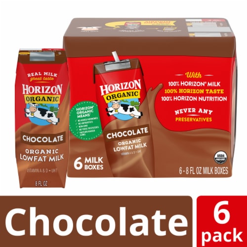 Horizon Organic 1% Chocolate Lowfat Milk Perspective: front