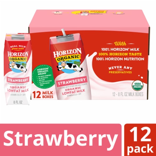 Horizon Organic Low Fat Strawberry Milk