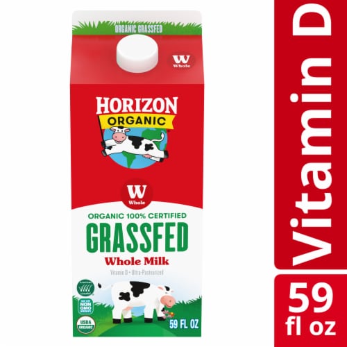 Horizon Organic Grassfed Whole Vitamin D Milk Perspective: front