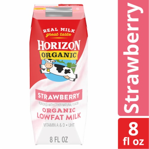 Horizon Organic Lowfat Strawberry Milk Perspective: front