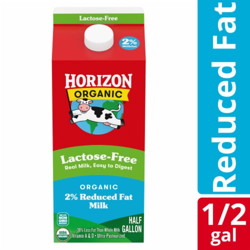 Horizon Organic Lactose-Free 2% Reduced Fat Milk Perspective: front