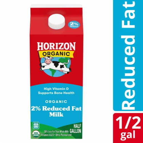 Horizon Organic 2% Reduced Fat Milk Perspective: front