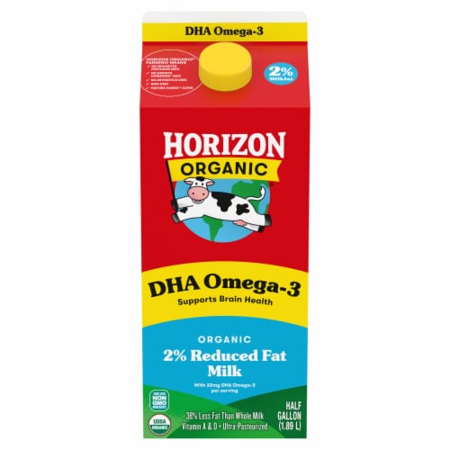 Horizon Organic® DHA Omega-3 2% Reduced Fat Milk Perspective: front