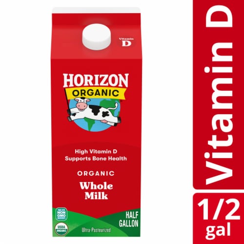 Horizon Organic Vitamin D Whole Milk Perspective: front