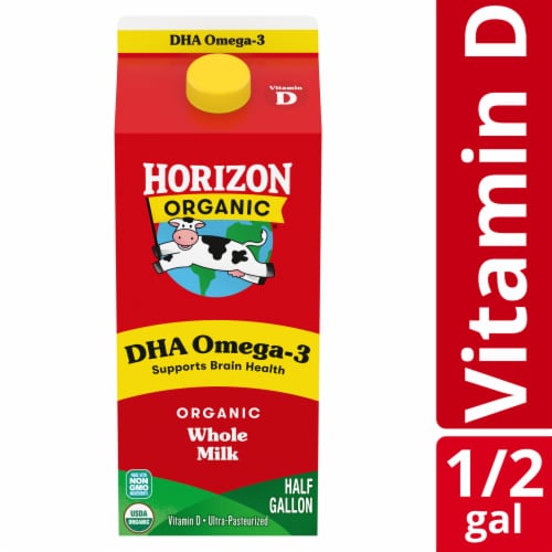 Horizon Organic® DHA Omega-3 Whole Milk Perspective: front