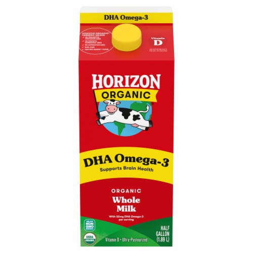 Horizon Organic® DHA Omega-3 Whole Milk Perspective: front