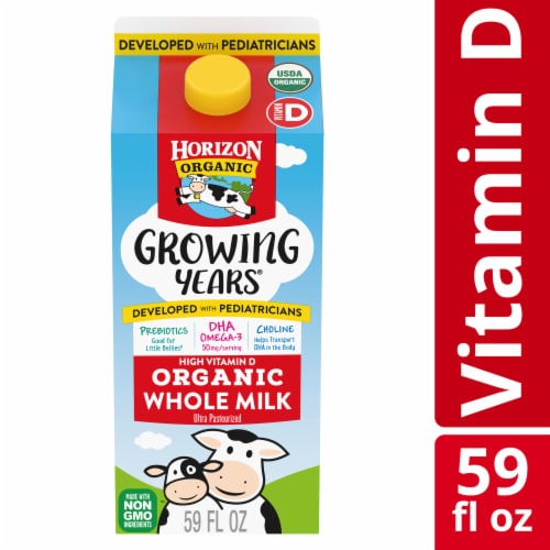 Horizon Organic Growing Years Whole Milk Perspective: front