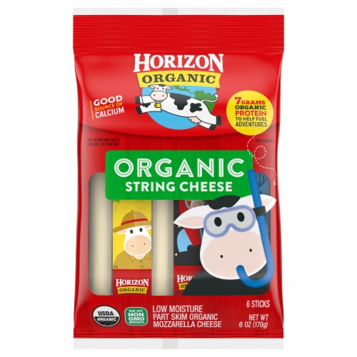 Horizon Organic® Mozzarella String Cheese Perspective: front