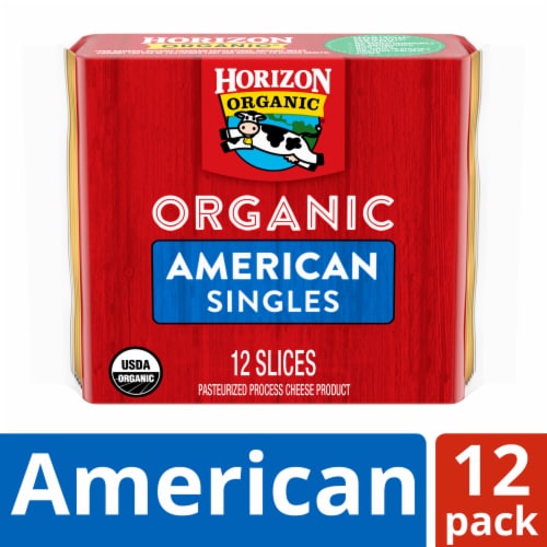 Horizon Organic American Cheese Slices Perspective: front