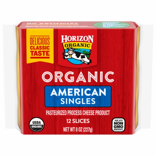 Horizon Organic® American Cheese Singles Perspective: front
