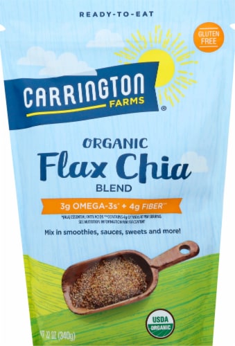 Carrington Farms  Organic Flax Chia Blend Gluten Free Perspective: front