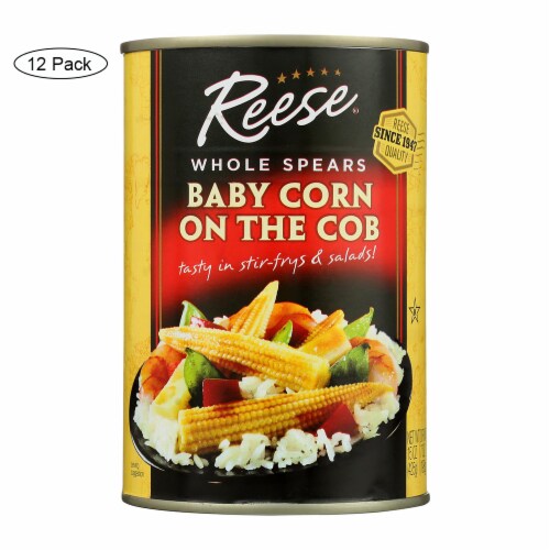 Reese - Baby Corn On The Cob - Case of 12 - 15 oz Perspective: front