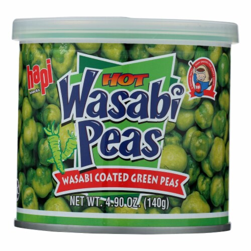 Hapi Green Peas - Hot Wasabi - Case of 24 - 4.9 oz. Perspective: front