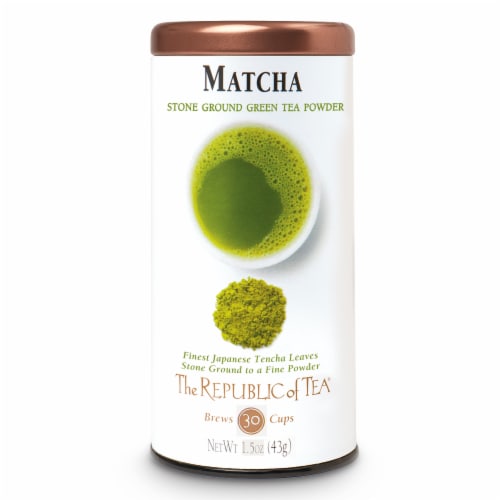 The Republic of Tea Matcha Stone Ground Green Tea Powder Perspective: front