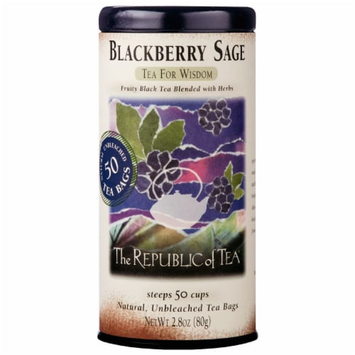 The Republic Of Tea Black Tea, Ginger Peach, Bags - 50 bags, 2.8 oz