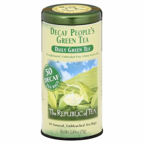 The Republic of Tea® Decaf People's Green Tea Bags Perspective: front